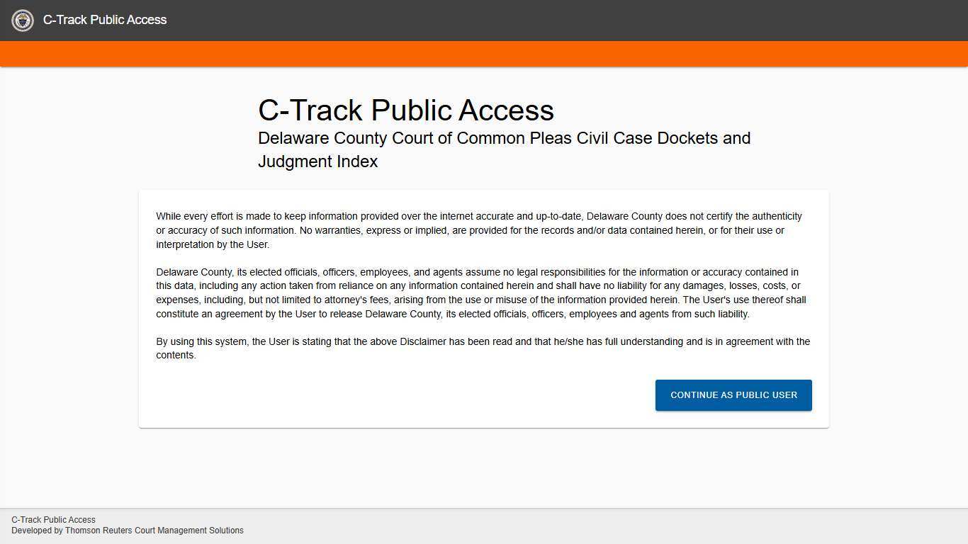 Login | C-Track Public Access