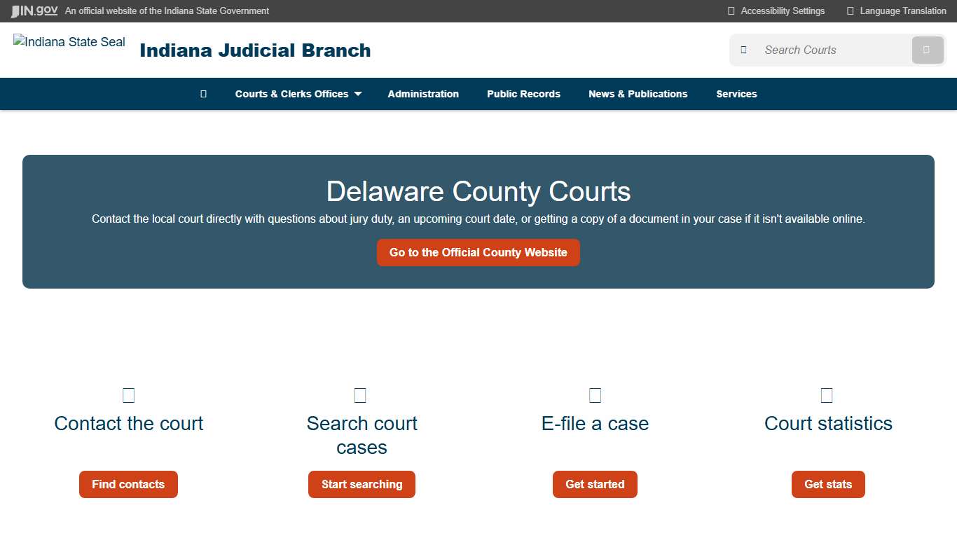 Indiana Judicial Branch: Delaware County